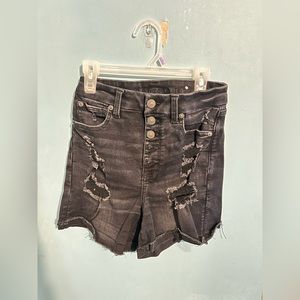 American Eagle high waisted denim shorts.